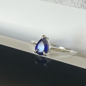 Natural Blue Sapphire Ring: 925 Sterling Silver, Royal Delicacies Collection